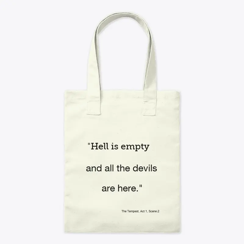 Shakespeare Quote. "Hell is empty...."